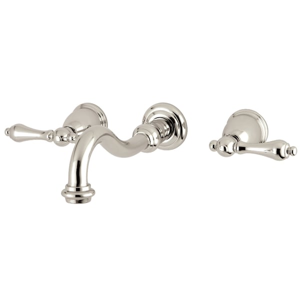 Roman Tub Faucet, Polished Nickel, Wall Mount